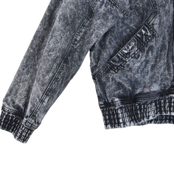 Nike Challenge Court Andre Agassi Acid Wash Jacket Fits L Black 90s 80s Retro - Picture 8 of 14